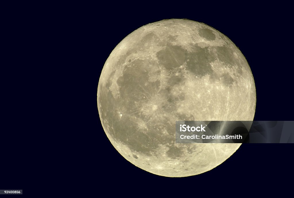 Vero Luna piena - Foto stock royalty-free di Astronomia