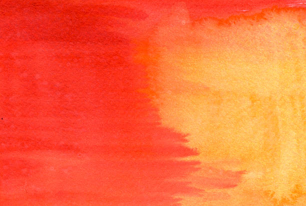istock yellow to red watercolor background 92401352
