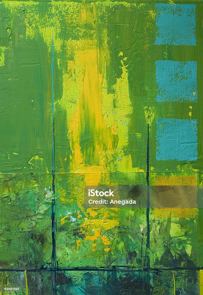 Fondo verde pintado - Ilustración de stock de Abstracto libre de derechos