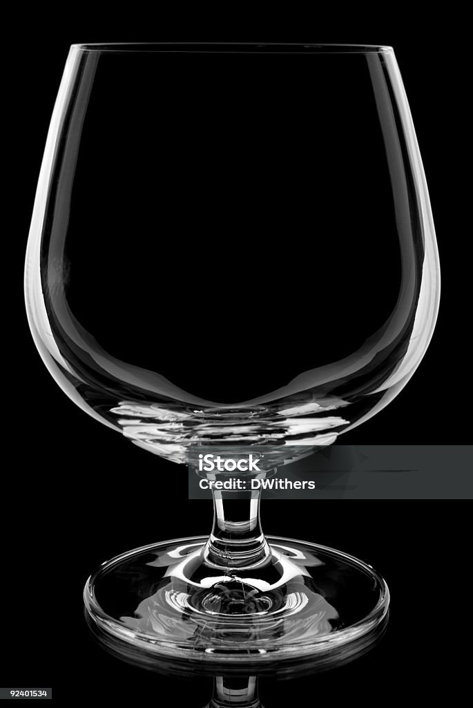 ブランデーガラス絶縁にブラック - カットアウトのロイヤリティフリーストックフォト