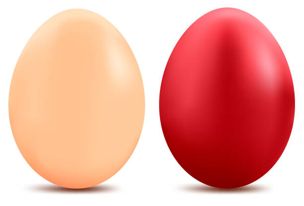 ilustrações de stock, clip art, desenhos animados e ícones de easter egg - easter eggs red