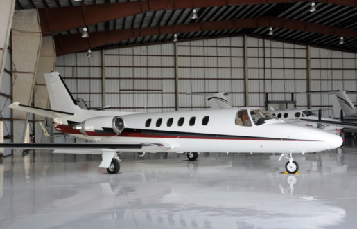 Private jet airplane for business charters