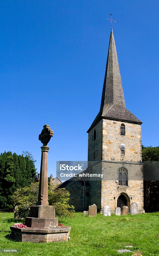 Iglesia de Hever - Foto de stock de Aguja - Chapitel libre de derechos