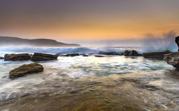 istock Hazy Sunrise Seascape 924023292