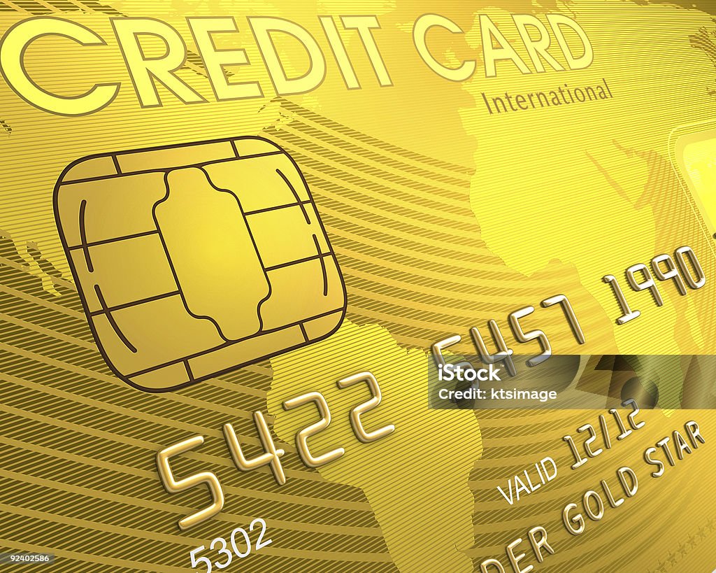 Close-up de um cartão de crédito - Royalty-free Atividade Comercial Foto de stock
