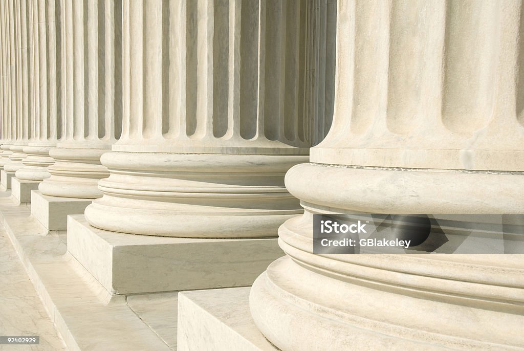 米国の「サプリームコート」列 - 最高裁判所のロイヤリティフリーストックフォト