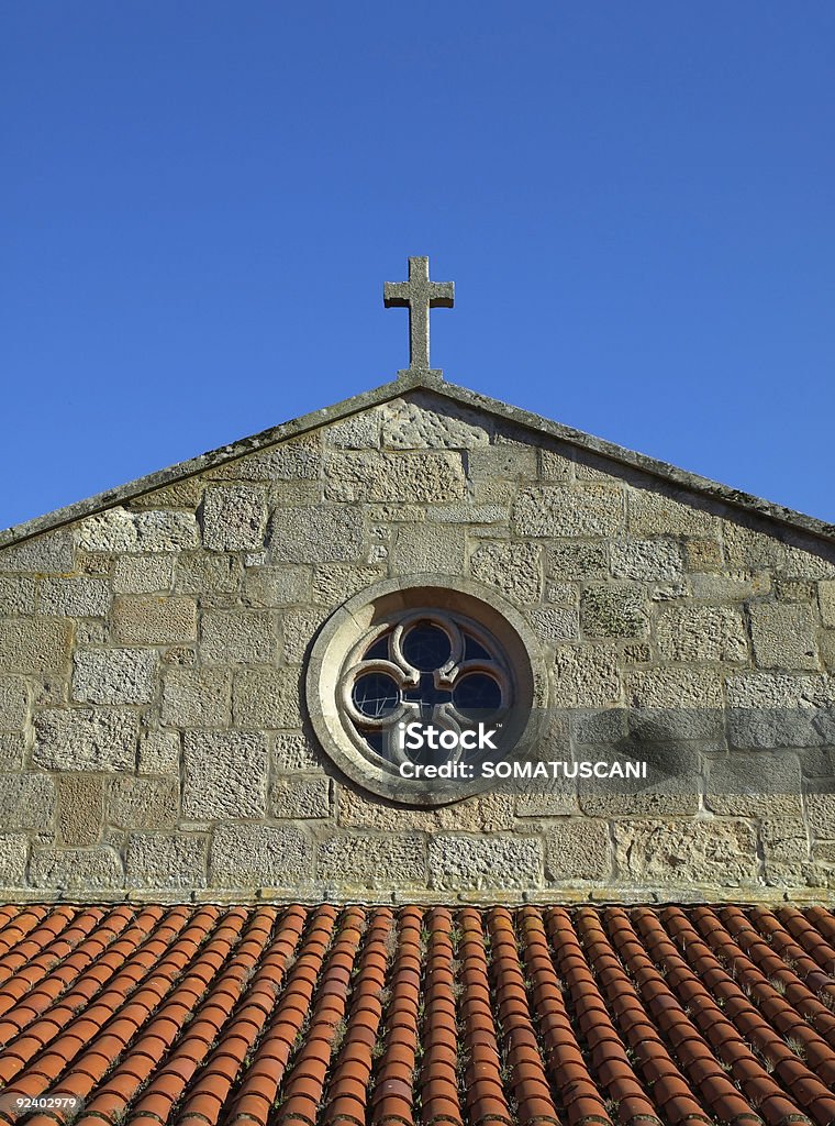 Baiona iglesia - Foto de stock de Azul libre de derechos