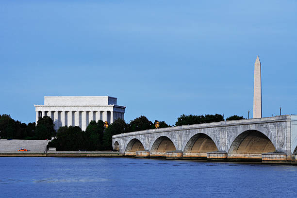 architektur in washington, dc - the mall sign washington monument washington dc stock-fotos und bilder