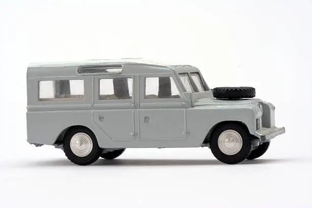 Scale model of 1960s Long Wheelbase Safari Land rover