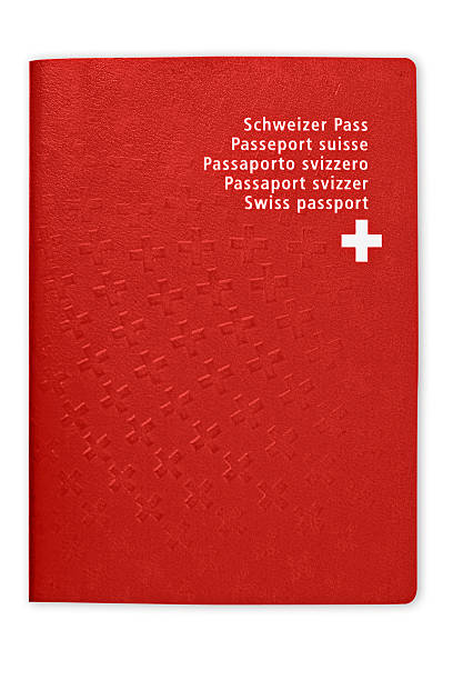 Swiss Passport stock photo