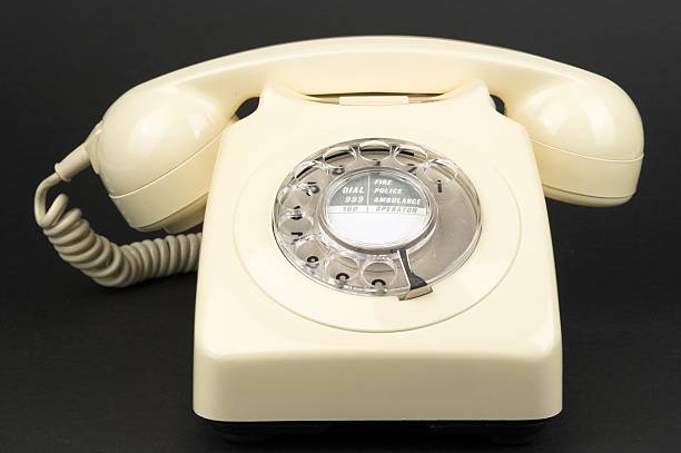 istock White Or Ivory Vintage Dial Telephone 92403686