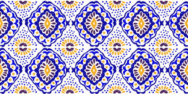 Geometric folklore ornament. Tribal ethnic vector texture. Seamless striped  pattern in Aztec style. Ikat geometric folklore ornament. Tribal ethnic vector texture. Seamless striped  pattern in Aztec style. Figure tribal  embroidery. Indian, Scandinavian, Gypsy, Mexican, folk pattern. batik indonesia stock illustrations
