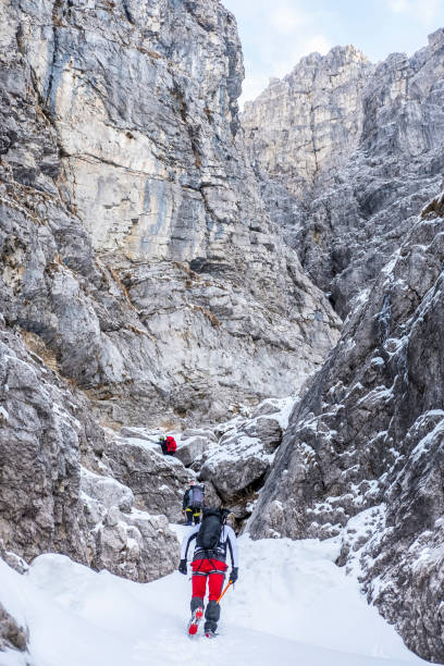 istock Mountaineer moving up to canyon 924044782
