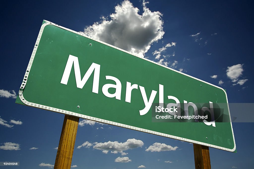 メリーランドの道路標識 - メリーランド州のロイヤリティフリーストックフォト