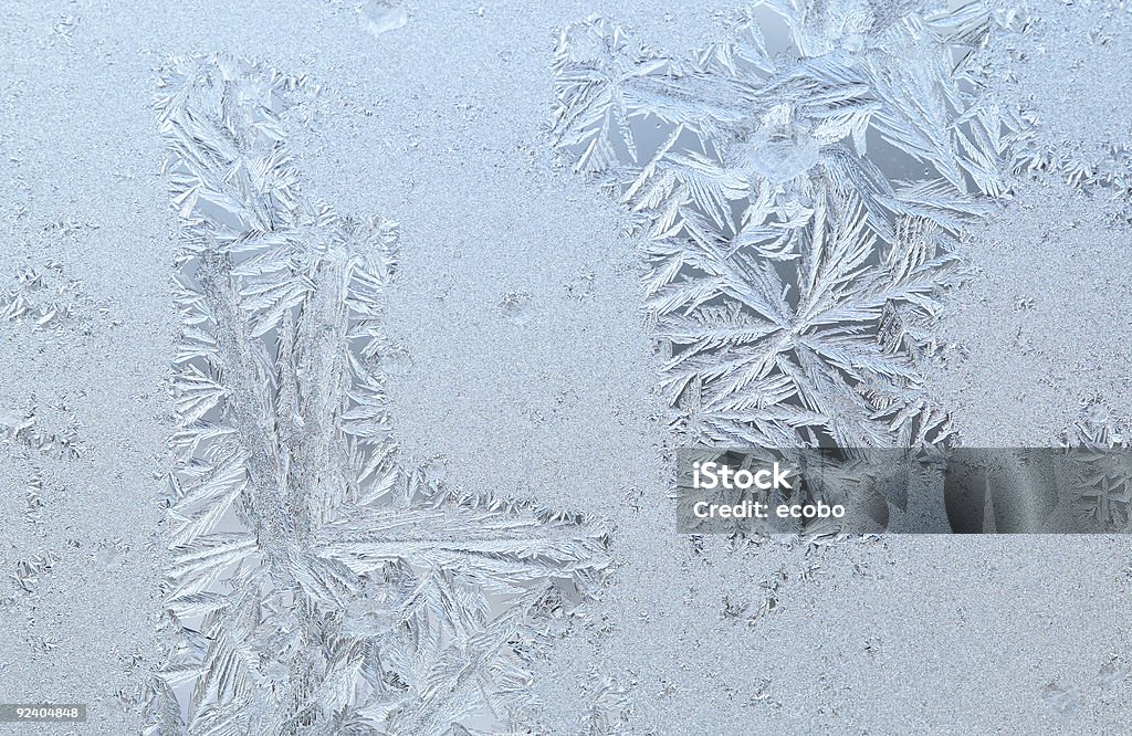 Gefrorene window glass - Lizenzfrei Bildhintergrund Stock-Foto