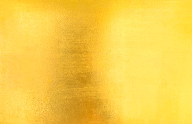 istock Shiny yellow leaf gold foil texture 924049054