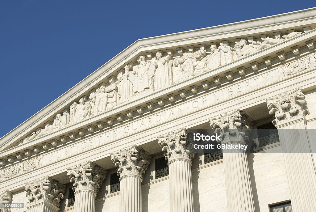 미국 Supreme Court-행정학 - 로열티 프리 건물 외관 스톡 사진