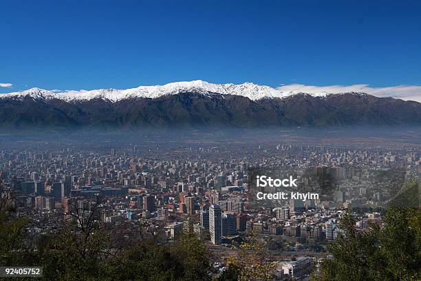 Santiago Skyline Stock Photo - Download Image Now - Mountain, Santiago - Chile, Urban Skyline