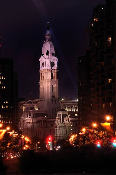 istock Philadelphia's City Hall at Night 92405781