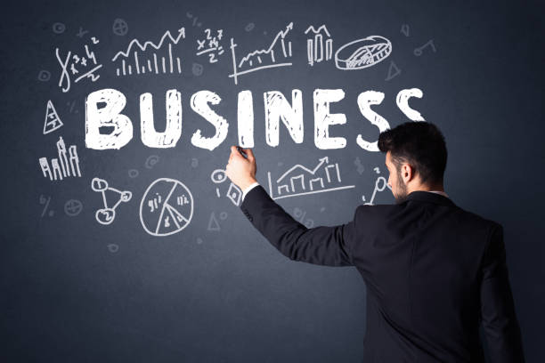 istock Businessman with business plan 924058428
