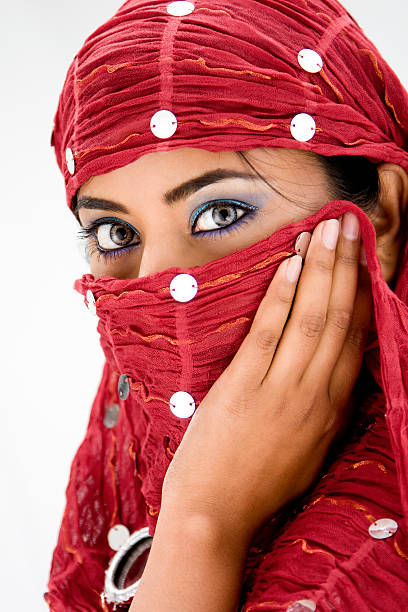 istock Woman with scarf 92406170