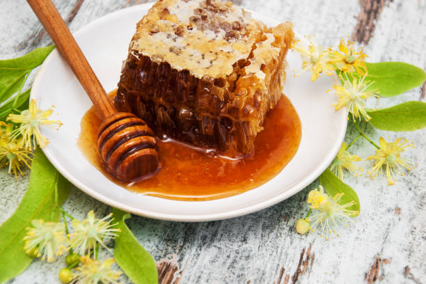istock Honey and  linden flowers 924065034