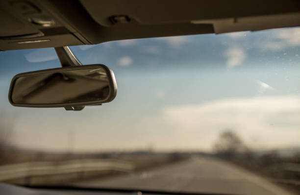auto spiegel - rear view mirror car mirror rear view stock-fotos und bilder