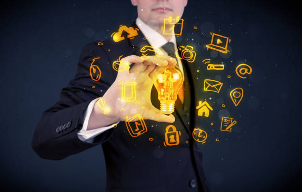 istock salesman promoting his bright ideas 924065520