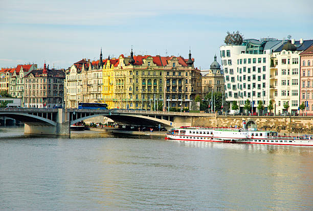 istock View on Vltava and Dancing house in Prague 92406590