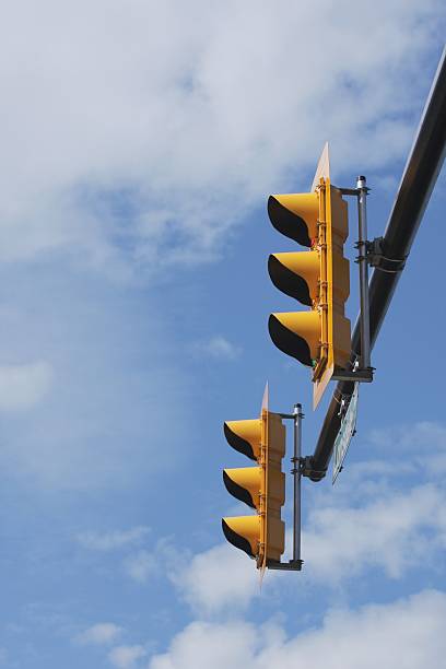 istock Two Traffic Lights and Cloudy Skies in Vancouver, Canada 92406907
