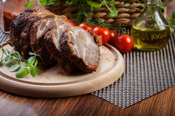 istock Roasted pork neck with spices 924069632