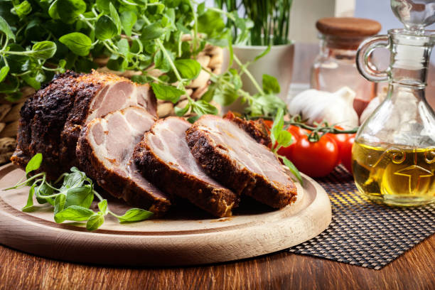 istock Roasted pork neck with spices 924069900