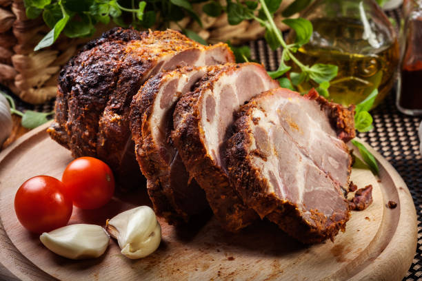 istock Roasted pork neck with spices 924070026
