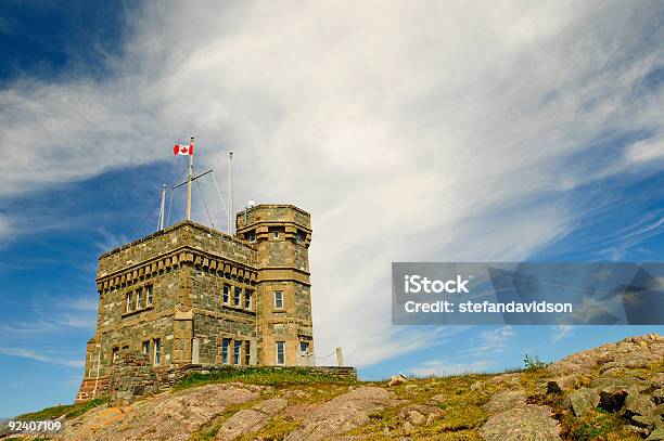 Cabot Tower De Signal Hill Foto de stock y más banco de imágenes de Labrador - Terranova y Labrador - Labrador - Terranova y Labrador, Canadá, Aire libre