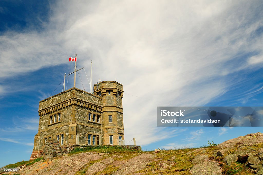Cabot Tower di Signal Hill - Foto stock royalty-free di Labrador