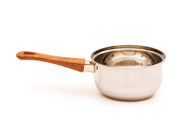 istock Silver saucepan isolated on the white background 92407177