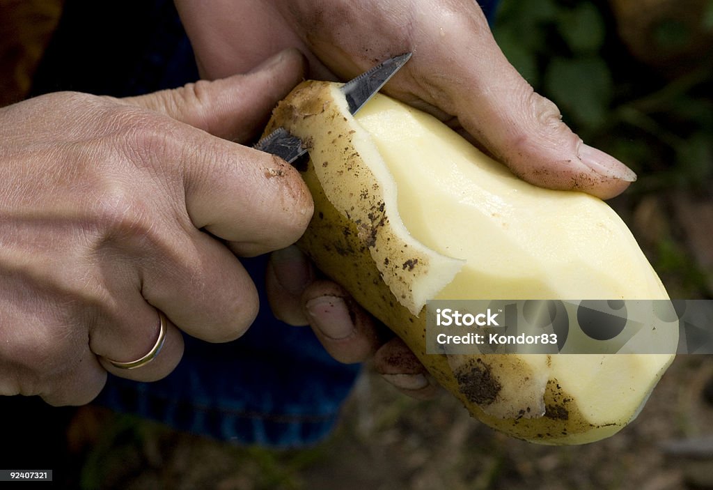 Homem Batata descamada - Royalty-free Batata Crua Foto de stock