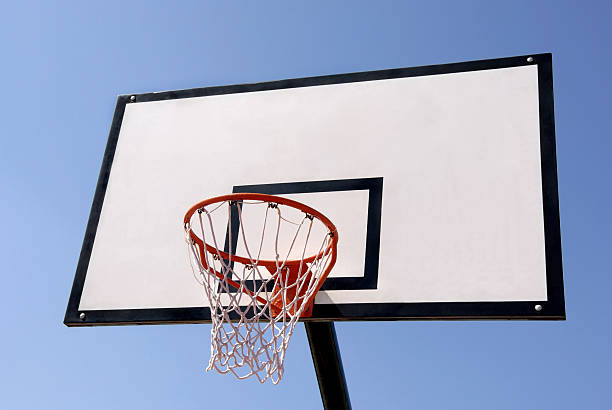 istock Outdoor basketball hoop 92407721