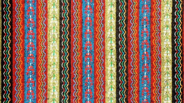 istock Tablecloth background with simple embroidery stitch. 924077260
