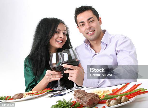 Romantyczna Kolacja - zdjęcia stockowe i więcej obrazów Kolacja - Posiłek - Kolacja - Posiłek, Stek, Alkohol - napój