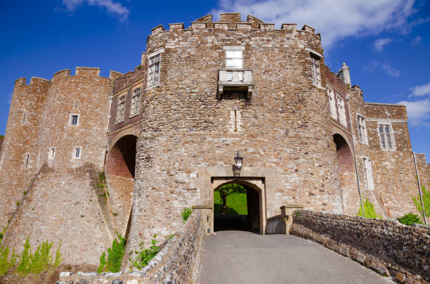 Dover Castle Gateway Kent Southern England UK DOVER, UK - JUN 2, 2013: Medieval Dover Castle Gateway, Kent,  Southern England, UK keep fortified tower photos stock pictures, royalty-free photos & images