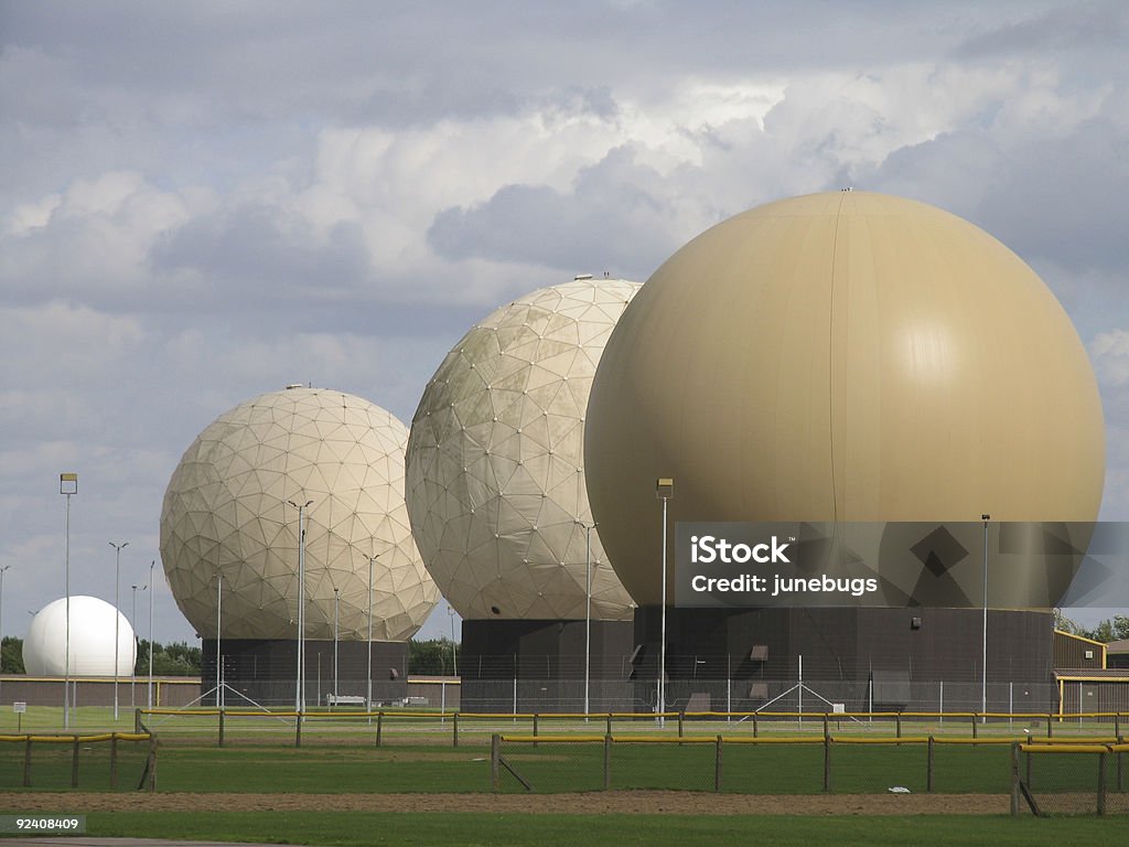 Doppler Radar Weather Spheres  Weather Station Stock Photo