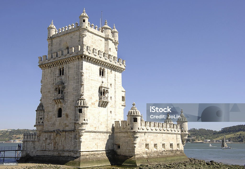 Wieża w Belém w Portugalii - Zbiór zdjęć royalty-free (Architektura)