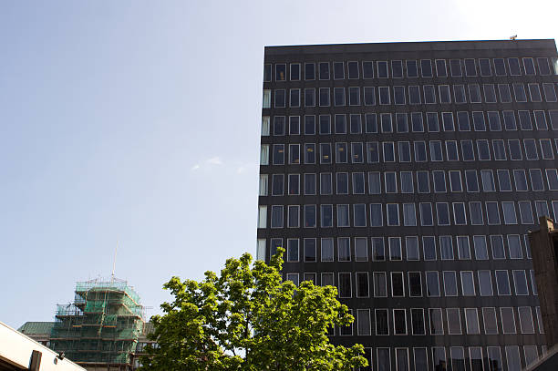 istock Business Building Clear Sky and Green Tree 92409433