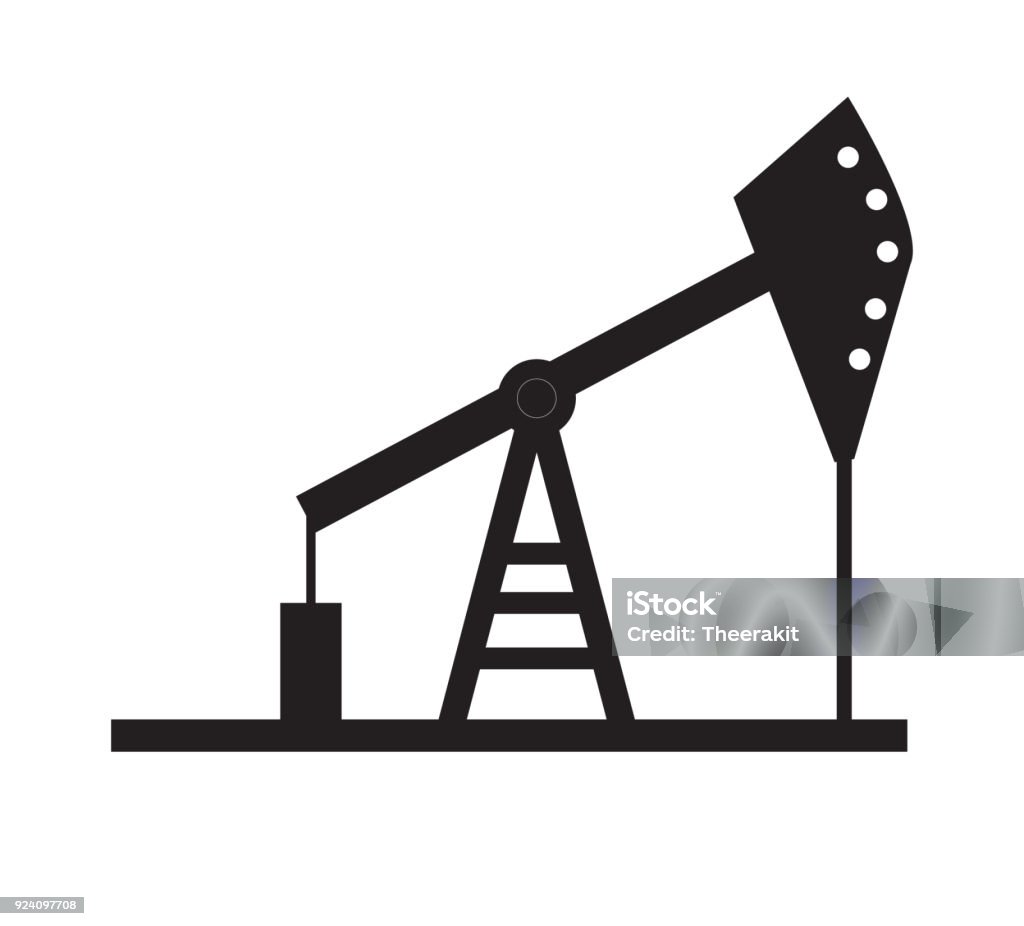Öl Pumpe Symbol Auf Weißem Hintergrund Öl Pumpe Zeichen Flsy Stil