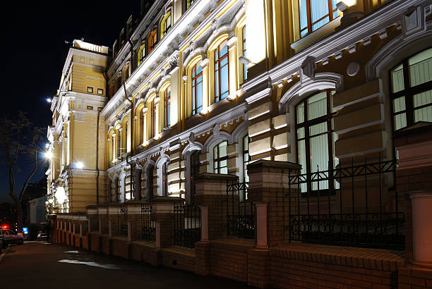 istock Night view of Kiev street 92410059