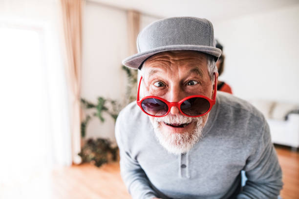 istock Senior man having fun at home. 924100642