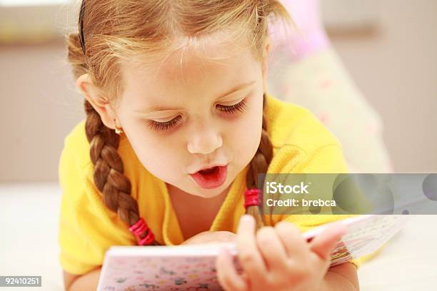 Girl Reading Stock Photo - Download Image Now - Advice, Book, Child