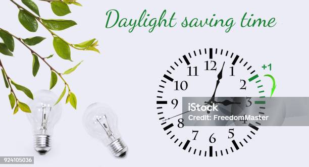 Daylight Saving Time Change Clock To Summer Time Stock Photo - Download  Image Now - Anthropomorphic Face, Arranging, Back - iStock