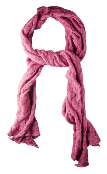 istock Scarf isolated on white background.Scarf  top view 924105304